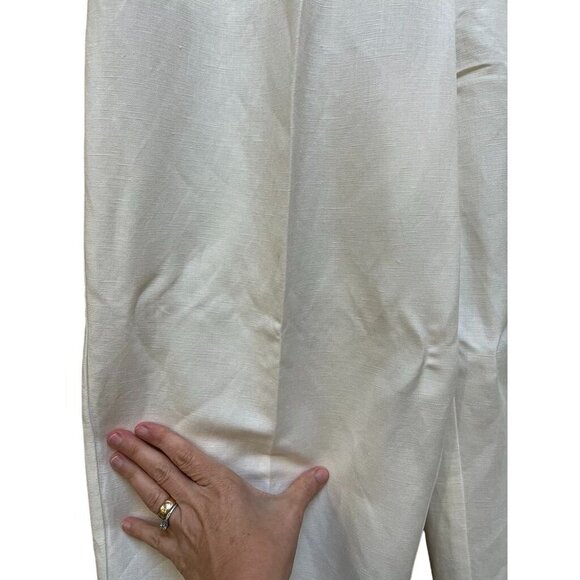 Vintage NWT Emma James Women's Linen Pleated Pants Size 14 - Picture 3 of 8
